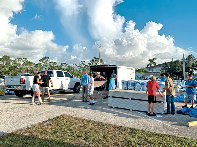 Greater Pine Island Alliance hands out supplies donated to islanders from Lions Club